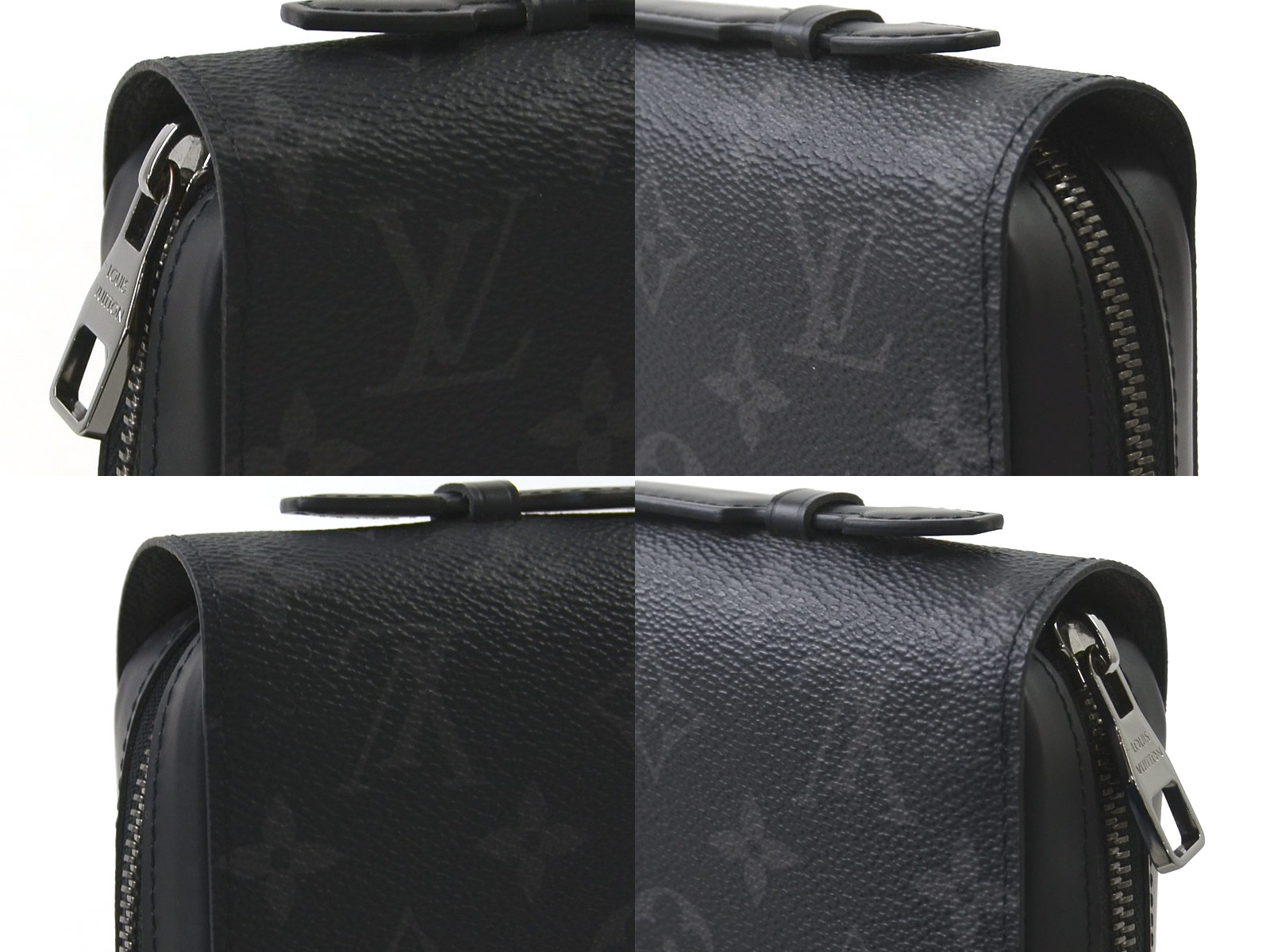 Auth Louis Vuitton Monogram Eclipse Zippy XL Wallet Black/Gray - 93855 | eBay