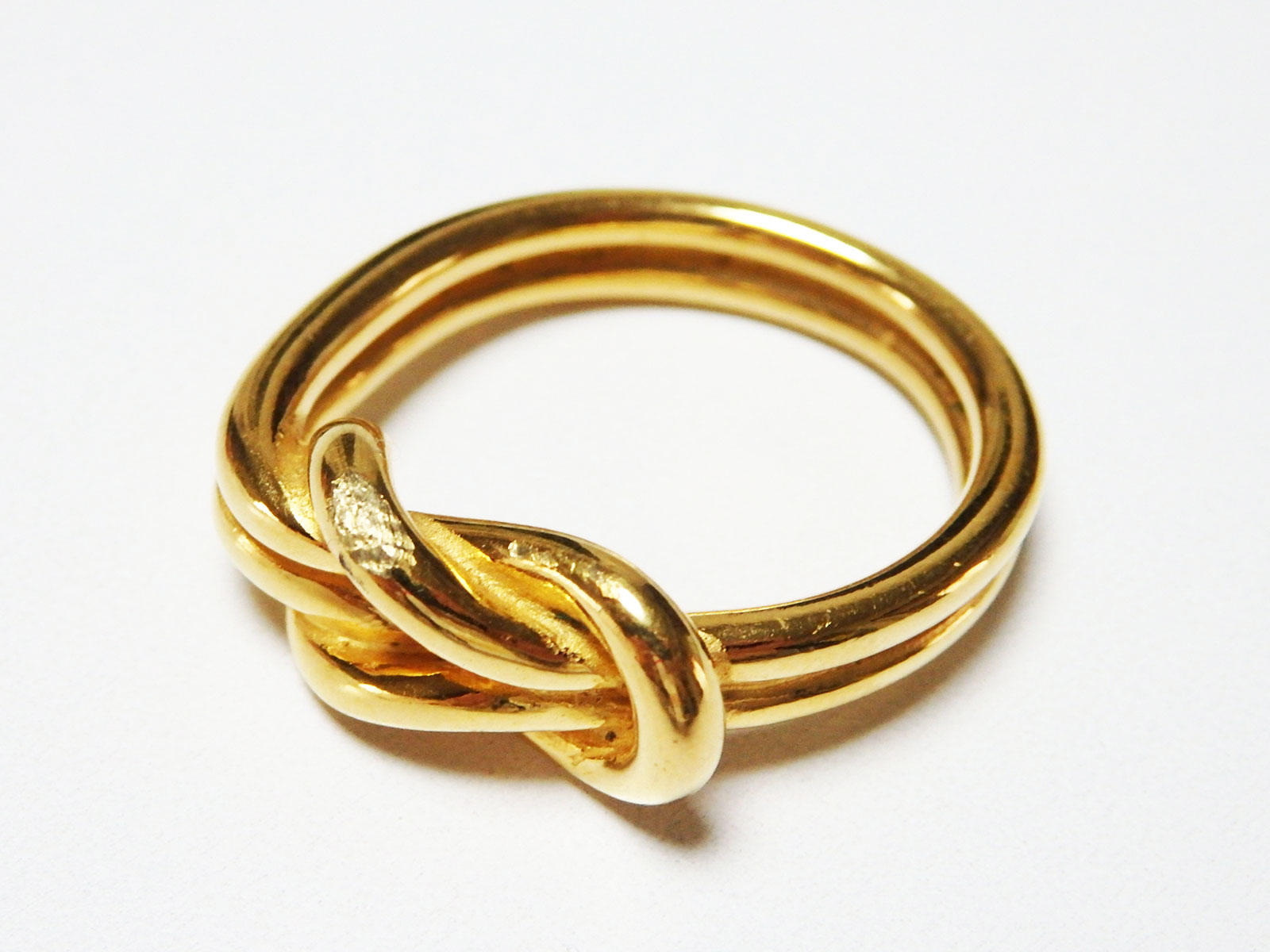 Auth Hermes Scarf Ring Gold Goldtone E15025 eBay