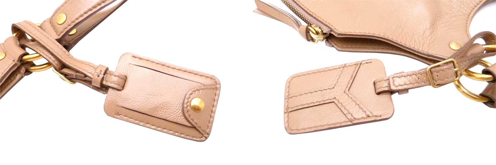 Auth Yves Saint Laurent Metropolis Shoulder Bag Light Brown Worn ...  