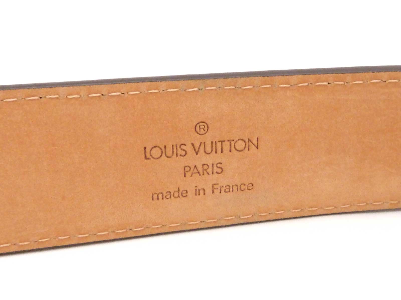 Auth Louis Vuitton Monogram Canvas Ceinture Belt Size: 85/34 Brown/Gold - e26679 | eBay