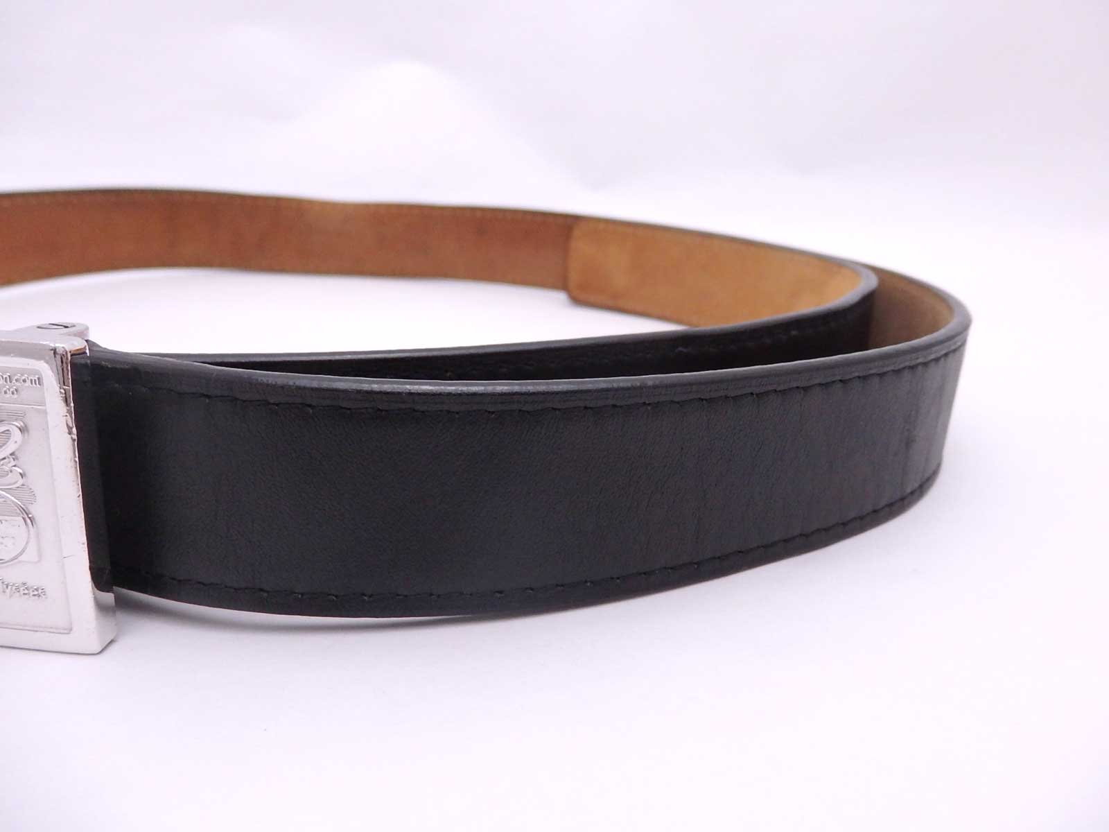 Auth Louis Vuitton Buckle Belt Size: 90/36 Black Leather/Silver *USED* - e26780 | eBay