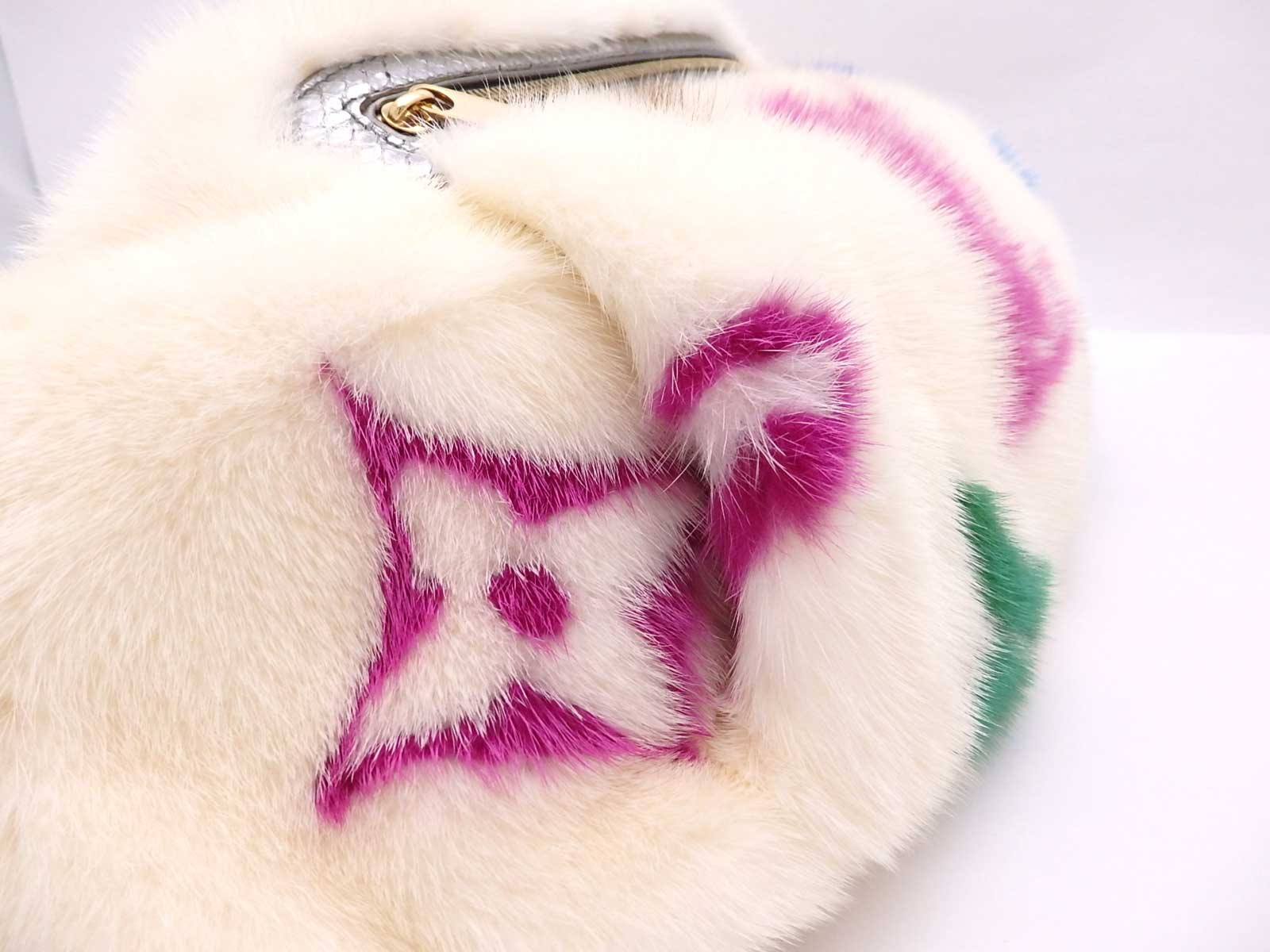 Auth Louis Vuitton Les Extraordinaires Monogram Mink Fur Waist Bum Bag - e27160 | eBay
