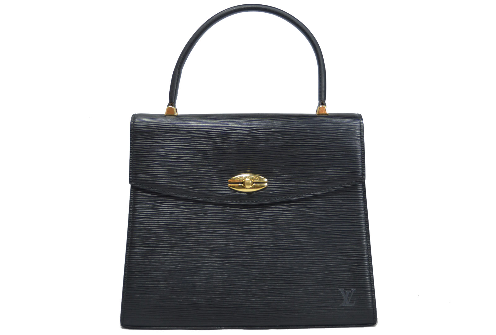 Auth Louis Vuitton Epi Malesherbes Handbag Black Noir *Need Repair* - e27952 | eBay