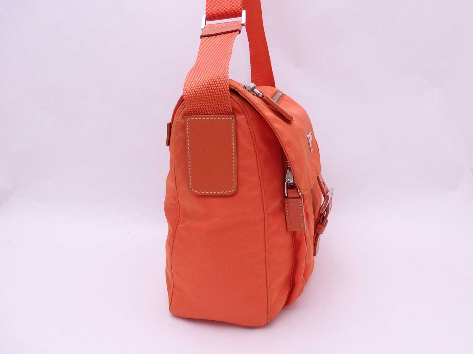 Auth PRADA Vela Sport Tracolla Crossbody Shoulder Bag Orange Nylon - e30502 | eBay