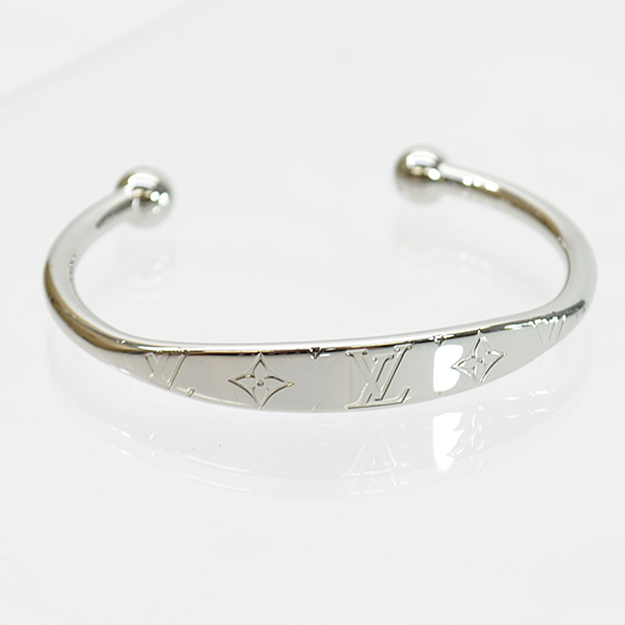Auth Louis Vuitton Monogram Jonc Bangle Bracelet Silver M64839 - 51005 | eBay