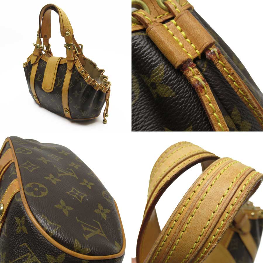 Auth Louis Vuitton Monogram Theda PM Handbag Brown M92399 - 51188 | eBay