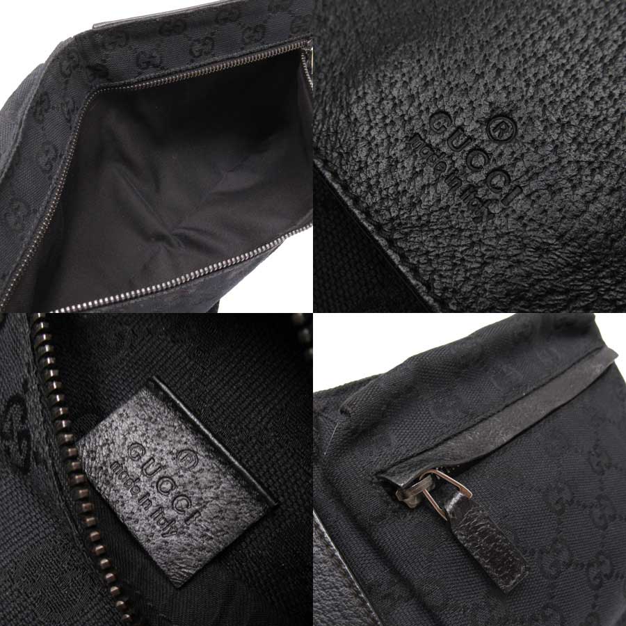 Gucci Black Canvas Crossbody Bag