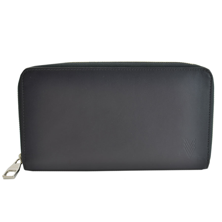 Auth Louis Vuitton Zippy Organizer Zip Around Long Wallet Black Leather - 51442 | eBay