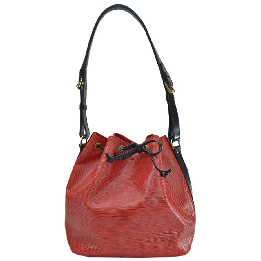 Auth Louis Vuitton Epi Petite Noe Shoulder Bag Red/Black M44172 - 51571 ...
