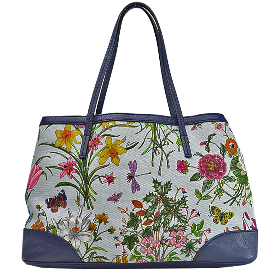 Auth GUCCI Floral Shoulder Bag Multicolor Canvas/Leather 358470 - 51879a | eBay
