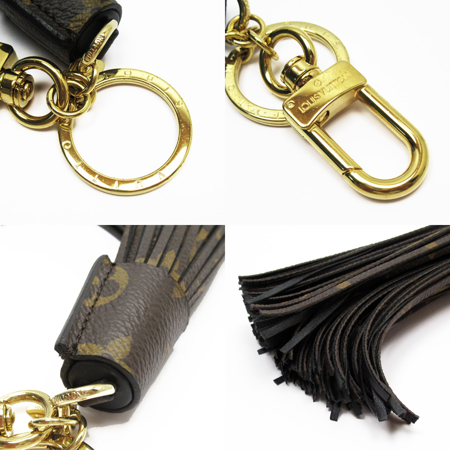 Auth Louis Vuitton Monogram Tassel Bag Charm Brown/Gold MP1768 - 51980 | eBay