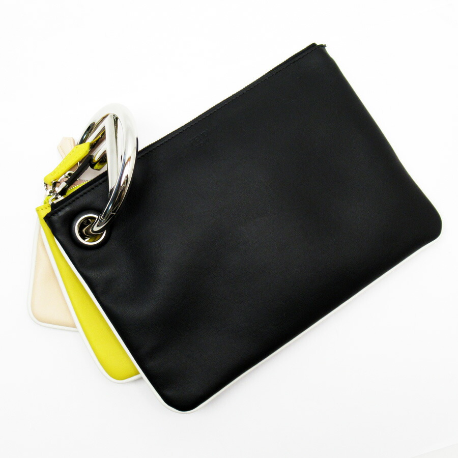 fendi triplette clutch