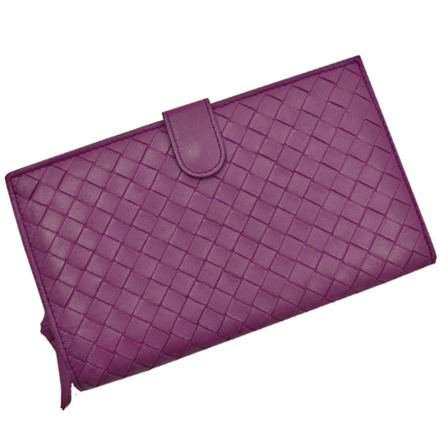 bottega veneta purple wallet