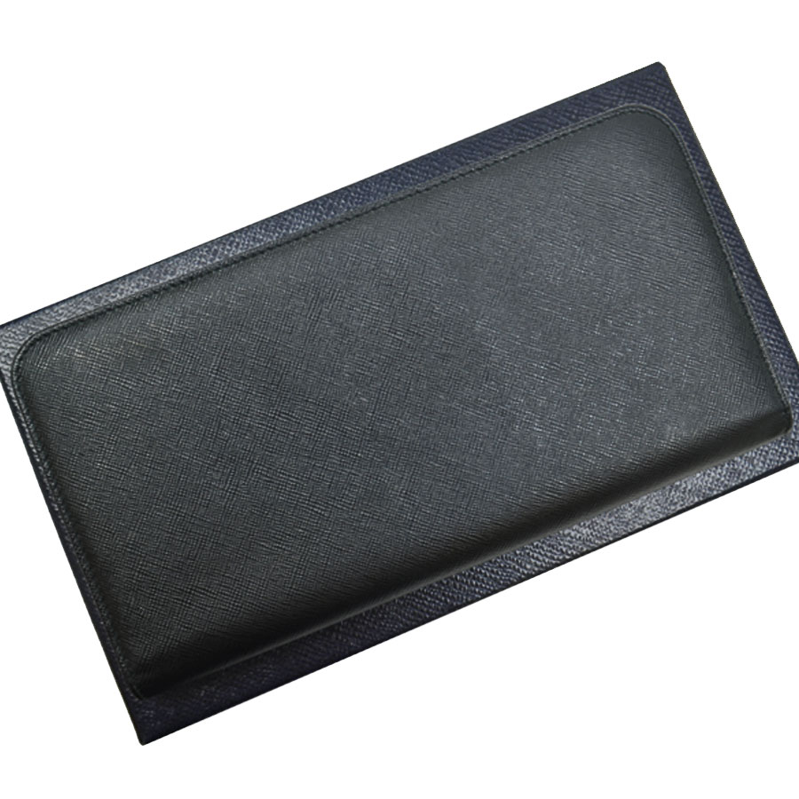 Auth PRADA SAFFIANO MULTIC Bifold Long Wallet Black Leather 1M1316 - 53724a  | eBay