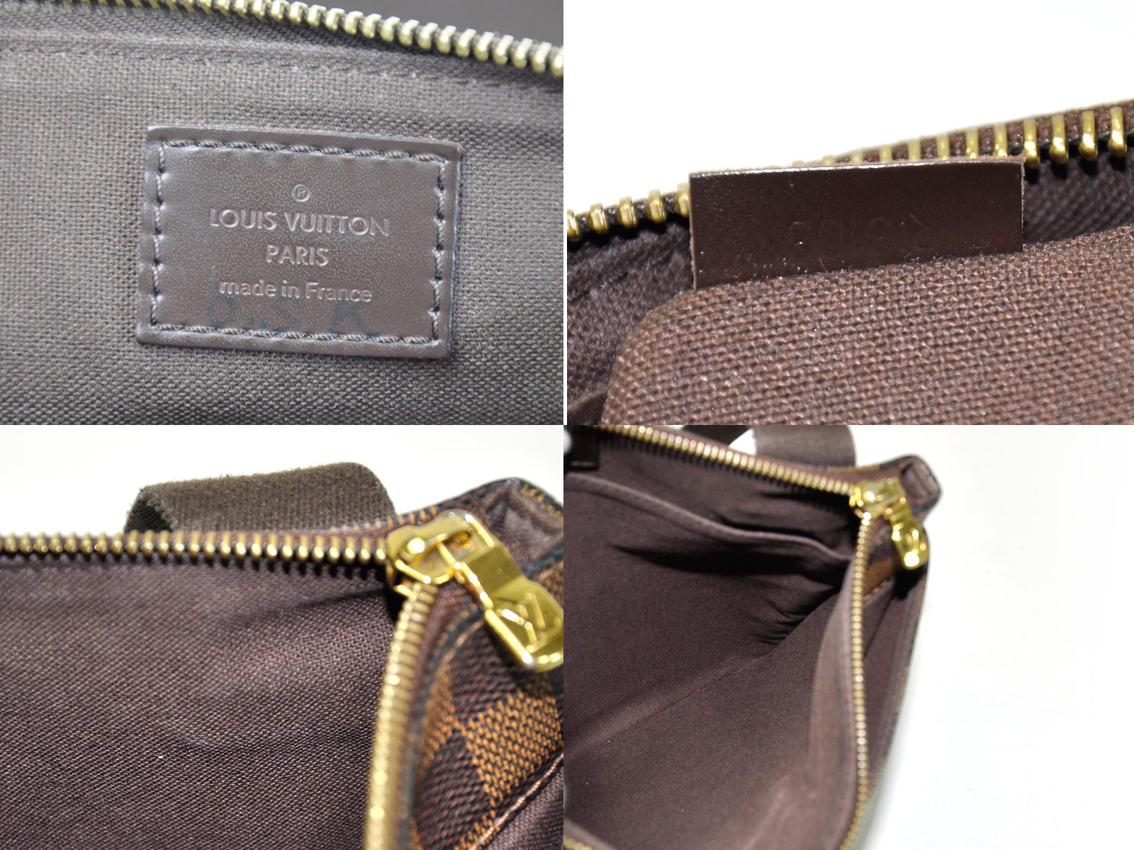 Louis Vuitton N41100 Pochette Plate Brooklyn Crossbody Bag Damier Ebene Canvas | SEMA Data Co-op