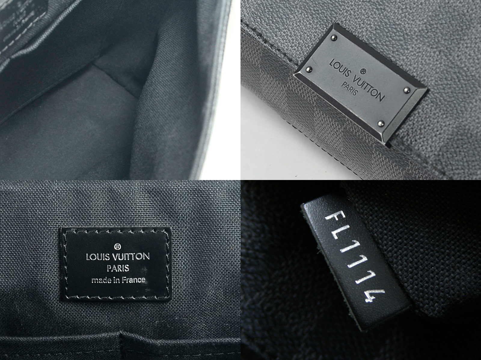 Auth Louis Vuitton Damier Graphite District PM Shoulder Bag N41260 - 96074 | eBay
