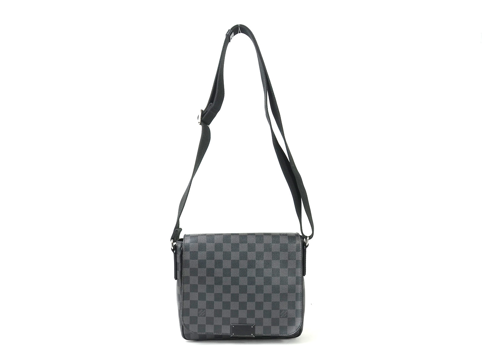 Auth Louis Vuitton Damier Graphite District PM Shoulder Bag N41260 ...