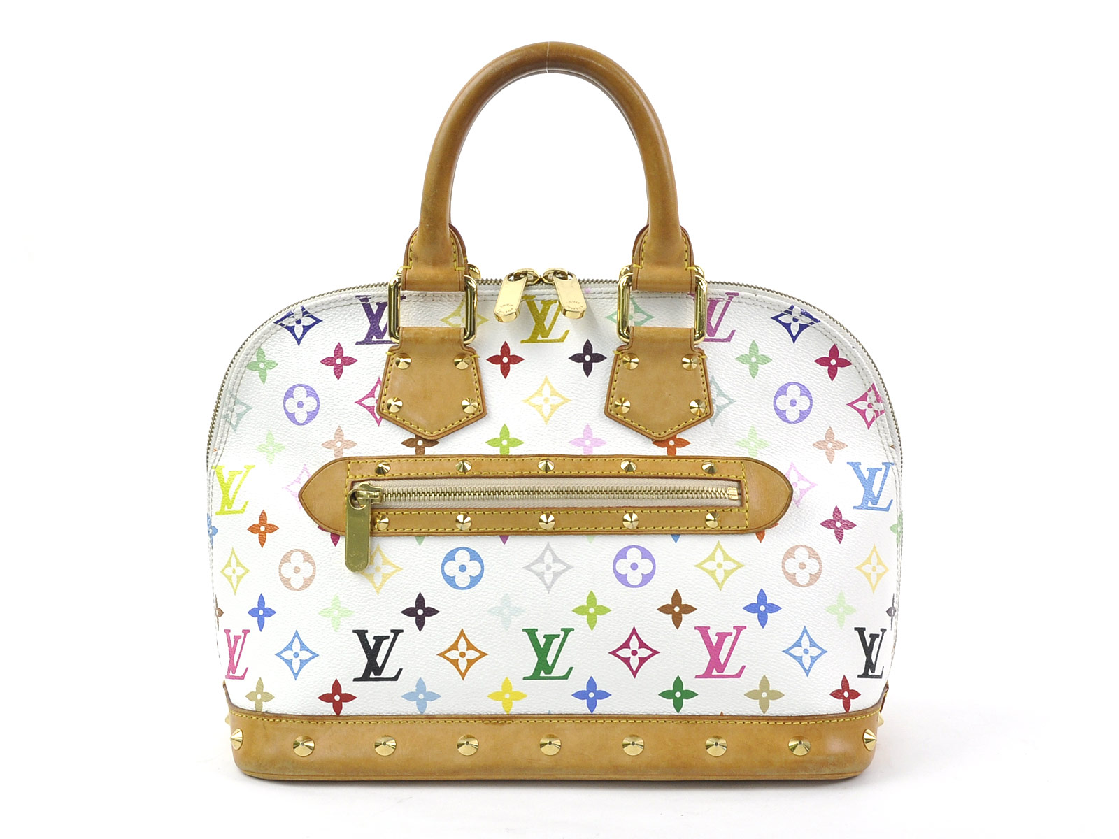 Auth Louis Vuitton Multicolor Monogram Alma Handbag Blanc M92647 - 96944 | eBay