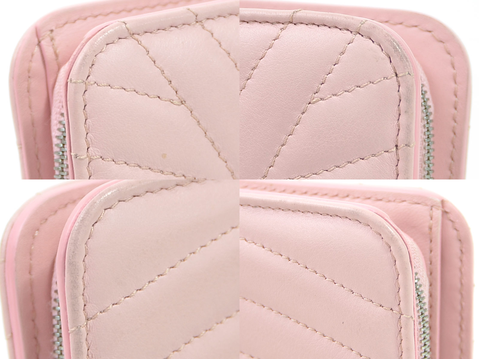 Auth Louis Vuitton New Wave Zipped Compact Wallet Pink/Silver M63791 - 97915c | eBay