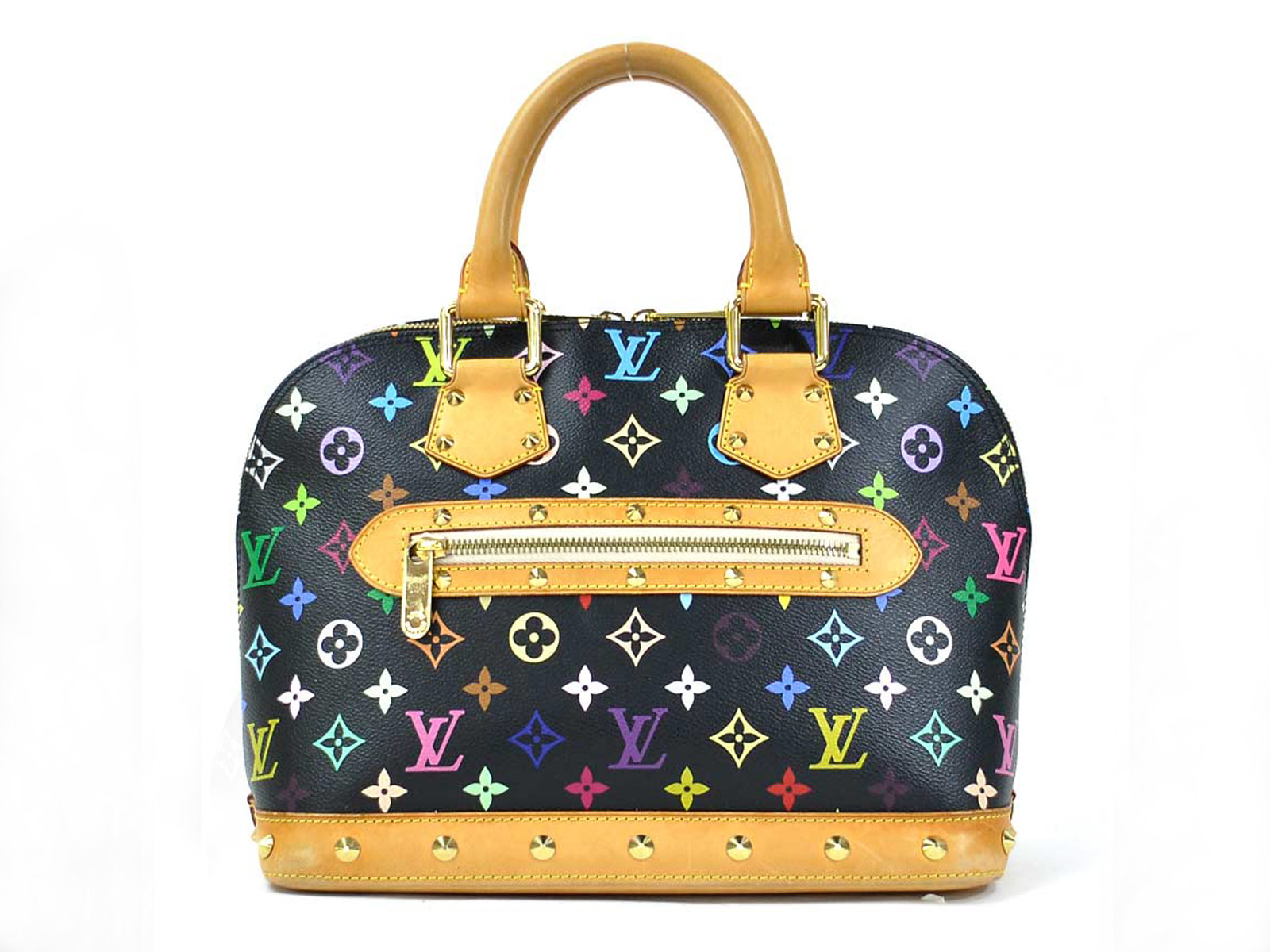 Auth Louis Vuitton Multicolor Monogram Alma PM Handbag Black/Multicolor - 98142c | eBay