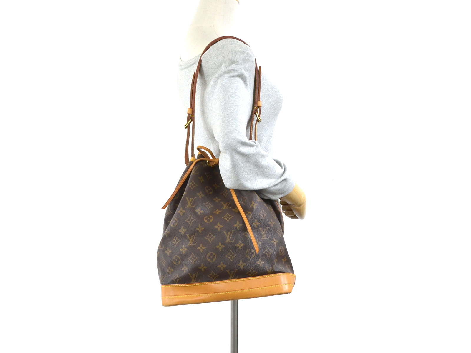 Auth Louis Vuitton Monogram Canvas Noe GM Shoulder Bag Brown - 98212a | eBay