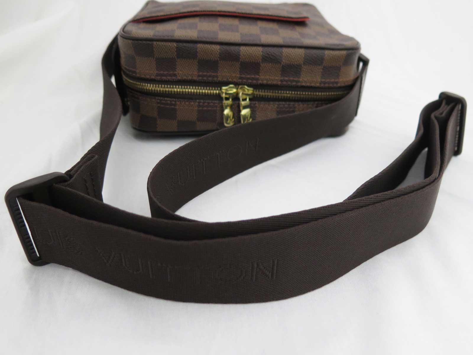 Auth Louis Vuitton Damier Ebene Olav PM Crossbody Shoulder Bag Brown - e40793 | eBay