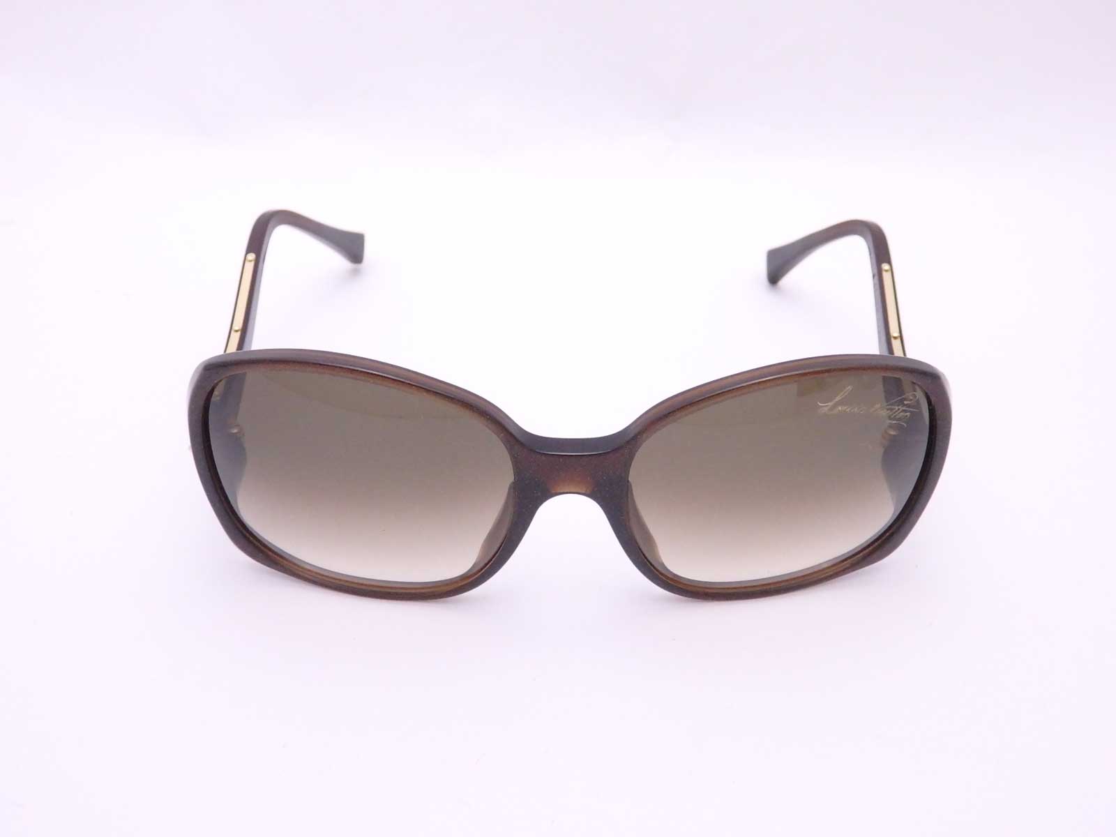 Auth Louis Vuitton Gina Sunglasses Brown Gradation Plastic/Glitter - e42466 | eBay