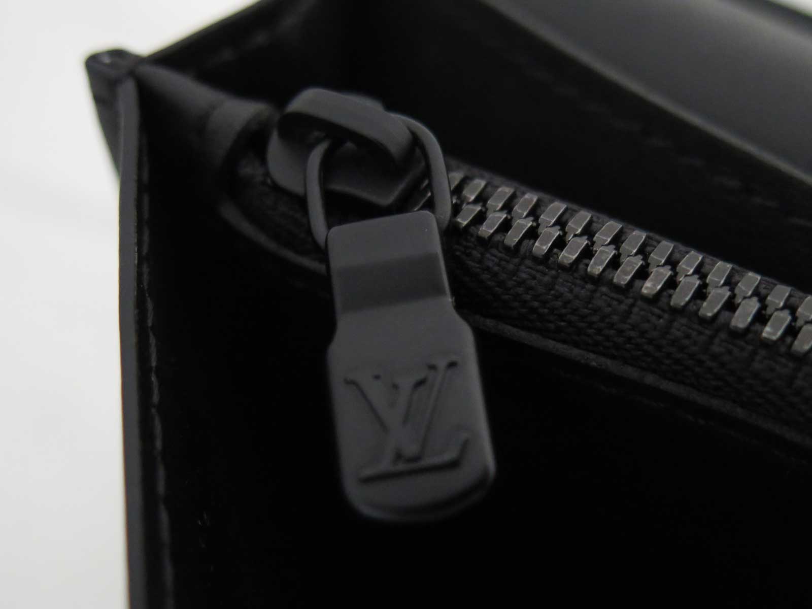 Auth Louis Vuitton Monogram Shadow Portefeuille Brazza Long Wallet Black e43314 | eBay