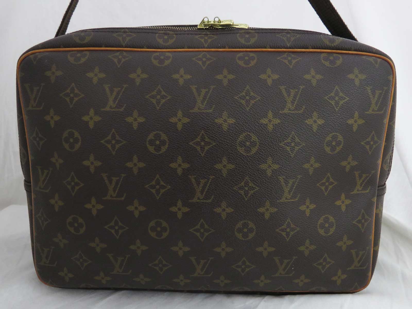 Auth Louis Vuitton Monogram Reporter GM Crossbody Shoulder Bag Brown - e43995 | eBay