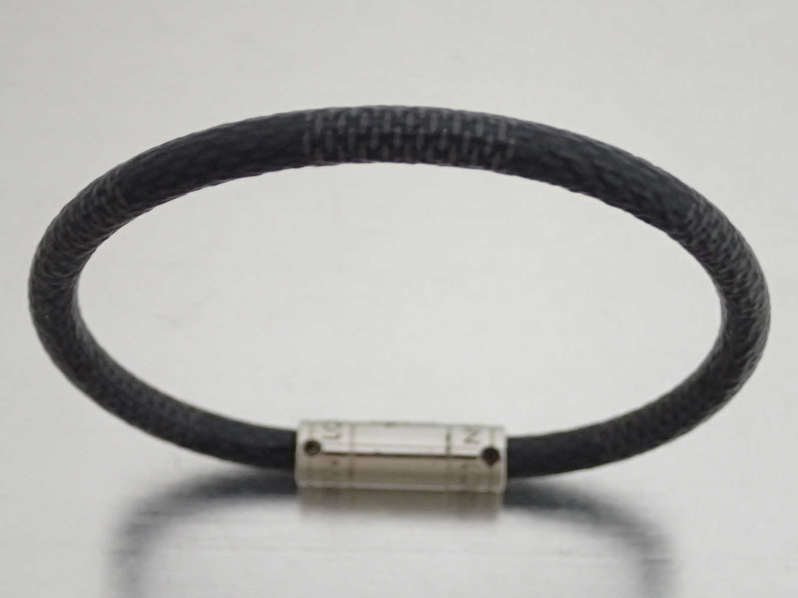 Auth Louis Vuitton Damier Graphite Bracelet Keep It Bangle Dark Gray - e44431c | eBay