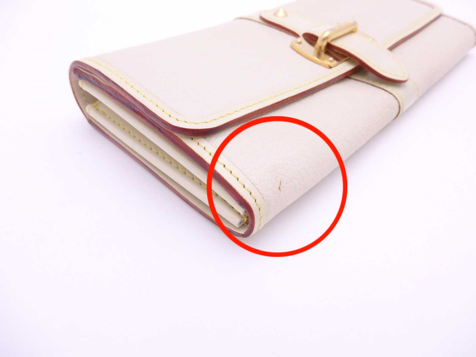 Auth Louis Vuitton Suhali La Favori Long Bifold Wallet Off White - e44579c | eBay