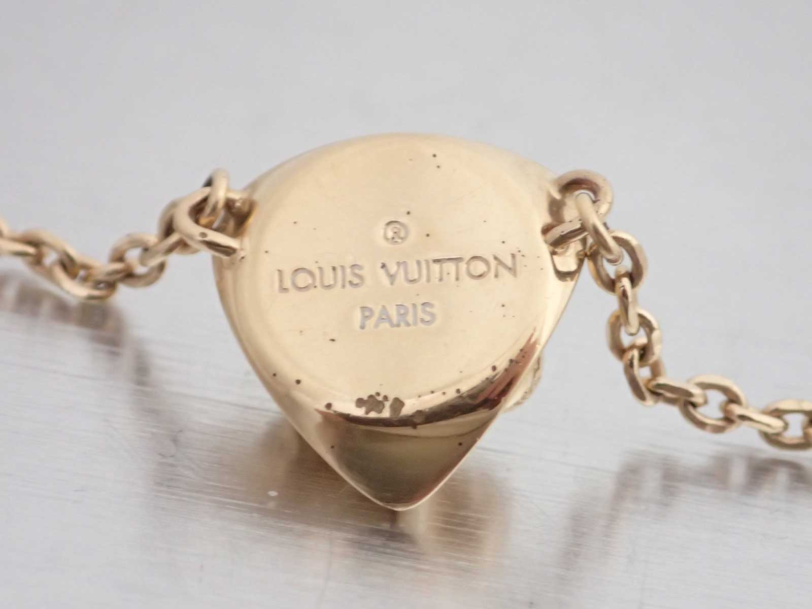 Auth Louis Vuitton Collier Trunk Chain Necklace Goldtone Metal - e44836d | eBay