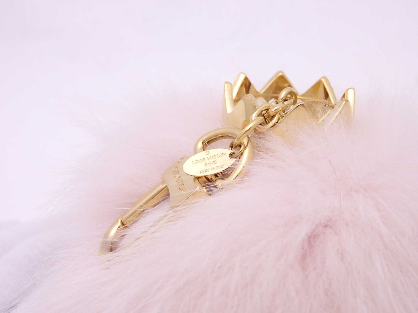 Auth Louis Vuitton Pom Pom Bag Charm Pink Fur/Goldtone - e45686d | eBay