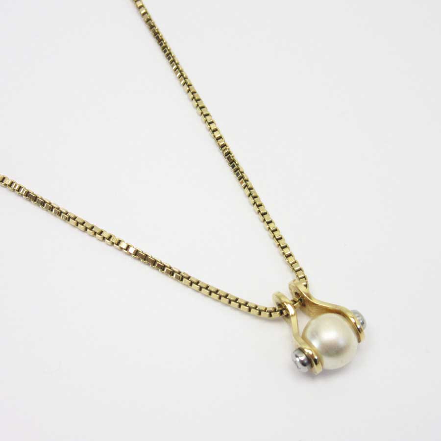 Auth Louis Vuitton LV Speedy Pearls Pendant Necklace Goldtone/Faux Pearl h21027 | eBay
