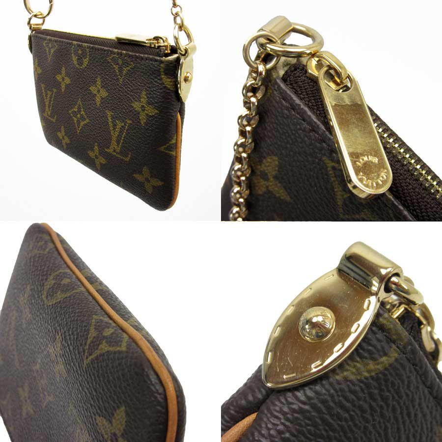 Auth Louis Vuitton Monogram Pochette Milla PM Handbag Brown/Gold M60095 - h21047 | eBay
