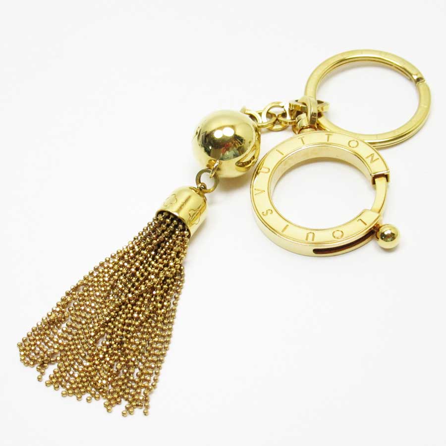 Auth Louis Vuitton Porte Cles Swing Key Ring Bag Charm Gold M65997 - h21306 | eBay