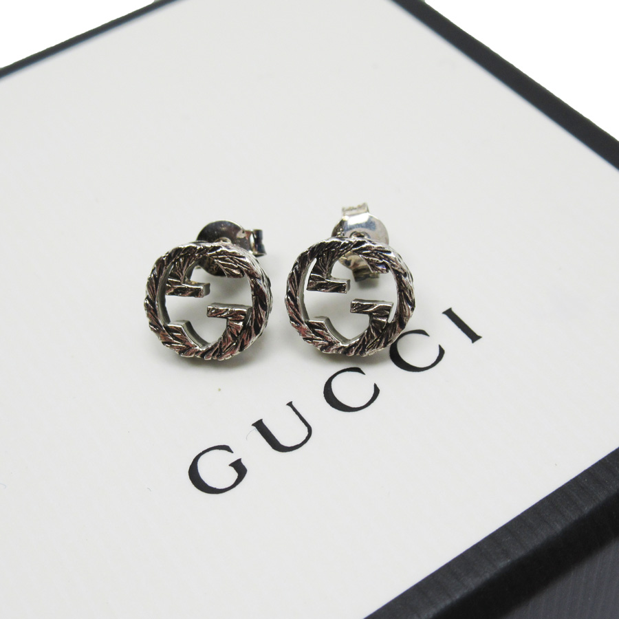 Gucci Horsebit серьги серебро