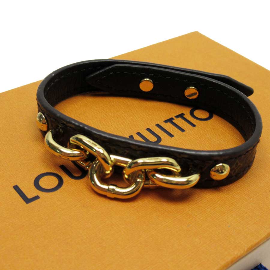Auth Louis Vuitton Monogram BRACELET TWIST THE CHAIN Bracelet M6529E - h23021 | eBay