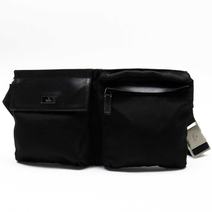 Auth GUCCI Body Bag Crossbody Shoulder Bag Black Nylon/Leather 28566 - h23220 | eBay