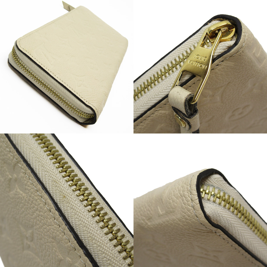 Auth Louis Vuitton Monogram Empreinte Zippy Wallet Off White M60746 - h23508c | eBay