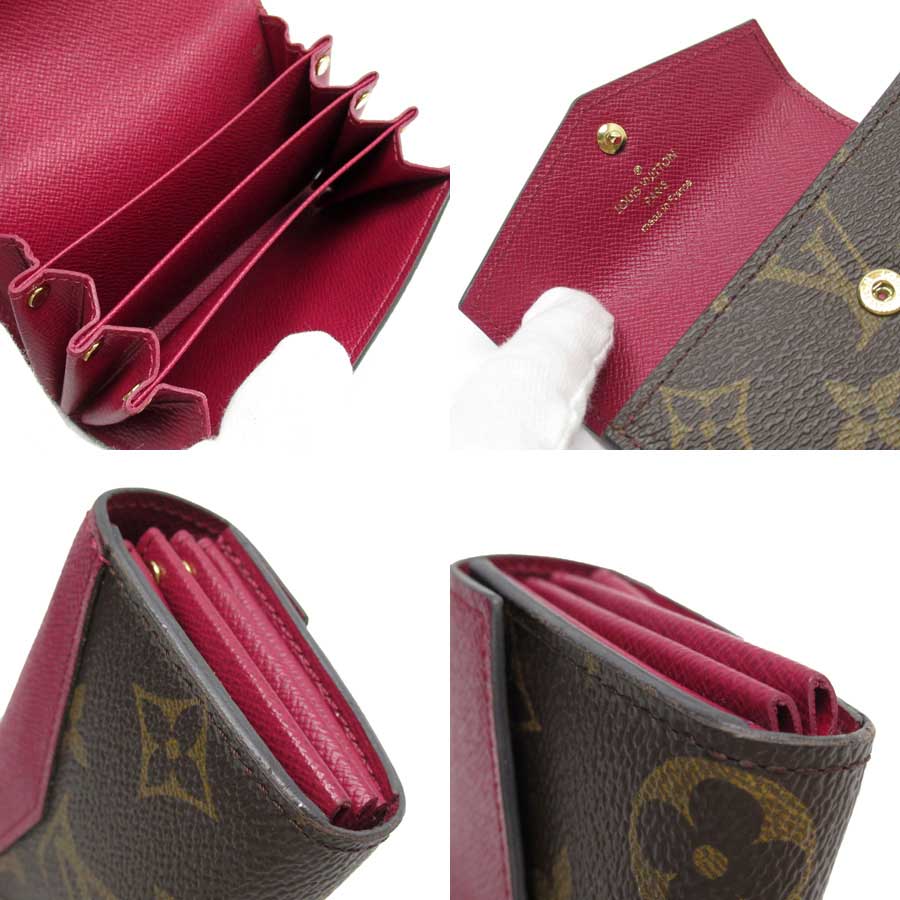 Auth Louis Vuitton Monogram multicartes Sarah Card Case Fuchsia m61273-h23624a | eBay