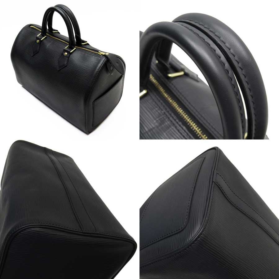 Auth LOUIS VUITTON Epi Speedy 30 Handbag Black Epi Leather M43002 - h23999a | eBay