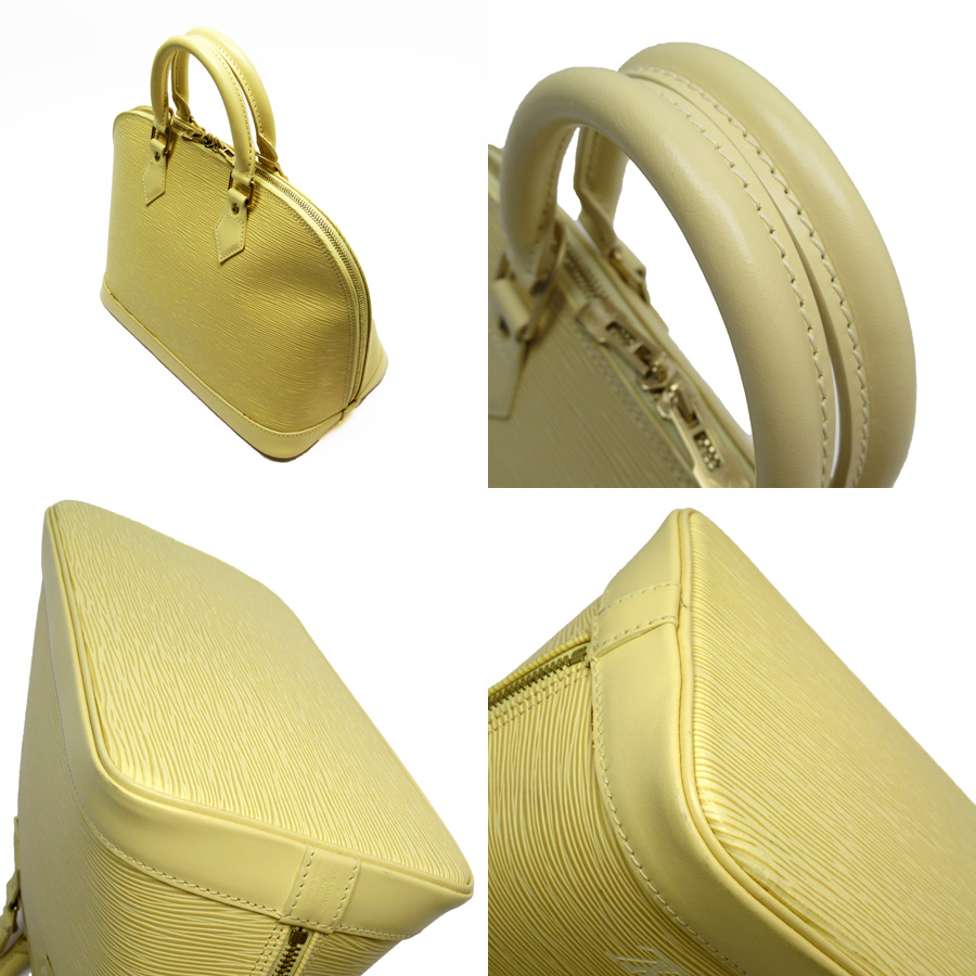 Auth LOUIS VUITTON Epi Alma Handbag Yellow Epi Leather M5214A - h24039d | eBay