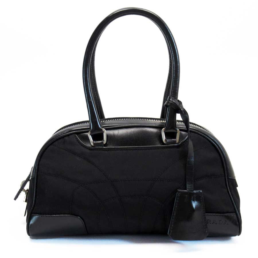 prada logo handbag