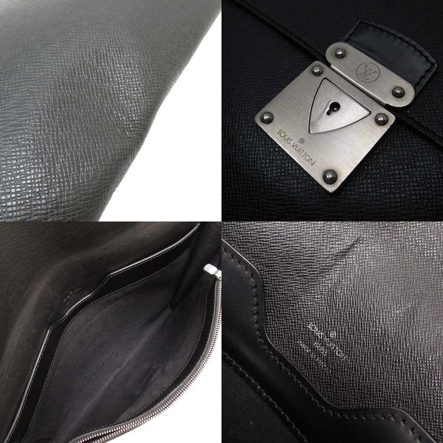 Auth Louis Vuitton Taiga Minuto Briefcase Black M31062 - h25135a | eBay