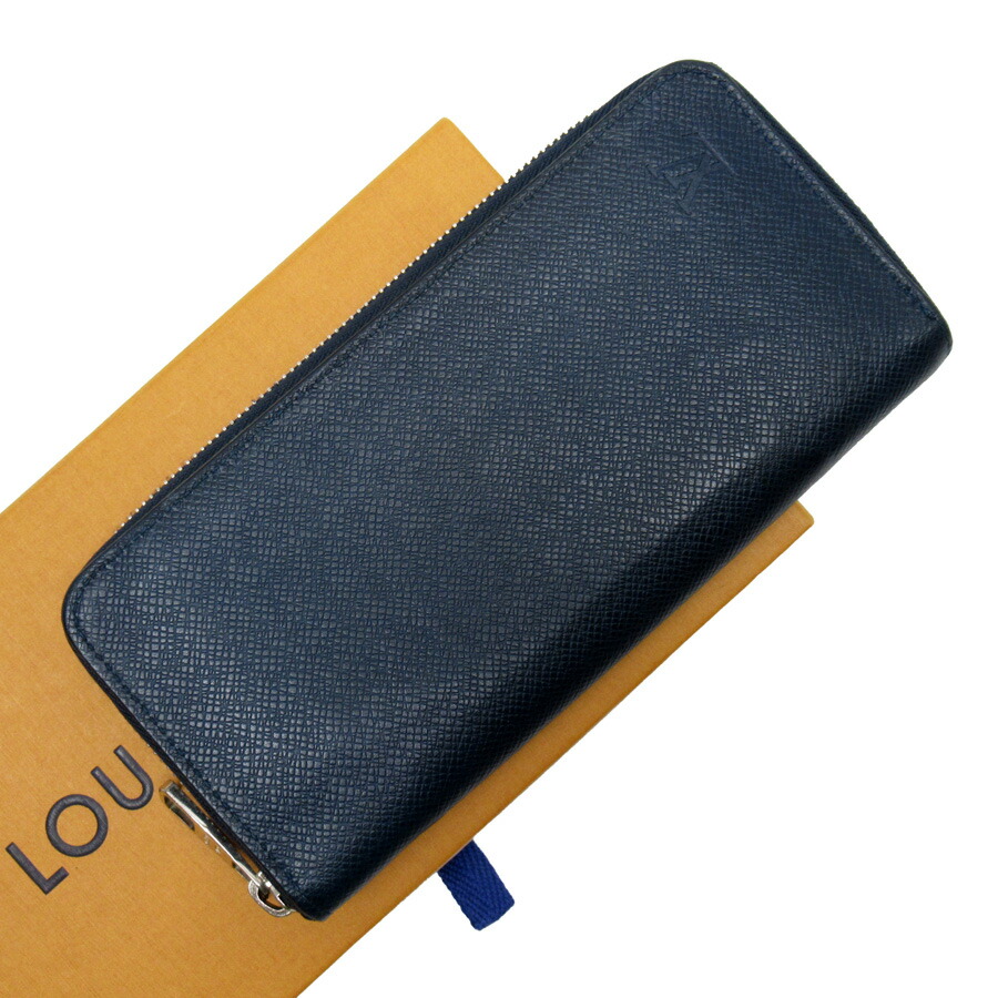 Louis Vuitton Long Wallet In Blue Marine Taiga Leather | IUCN Water