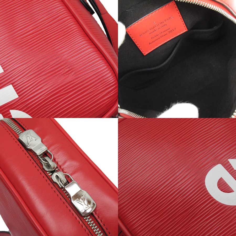 Auth Louis Vuitton Epi Supreme Danube PM Crossbody Shoulder Bag Red -  h27654a