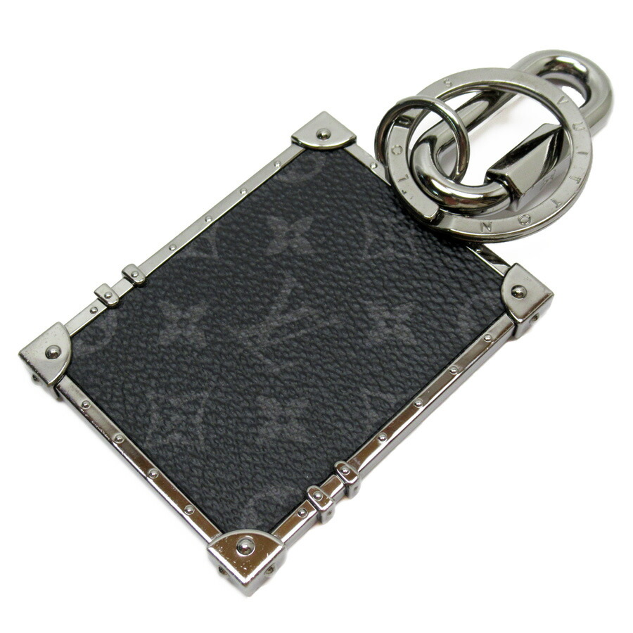 Auth Louis Vuitton Monogram Eclipse Mini Trunk Bag Charm Key Ring M68284  h27939a