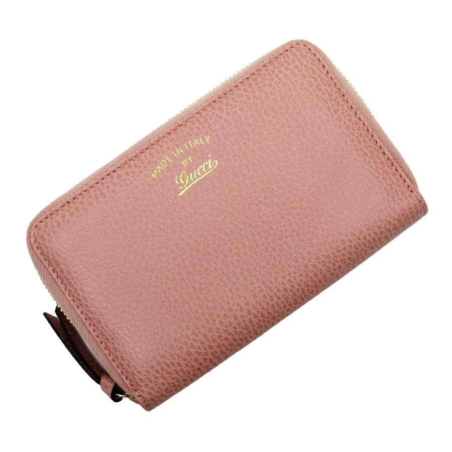 Auth GUCCI Swing Zip Around Wallet Pink Leather 354497 