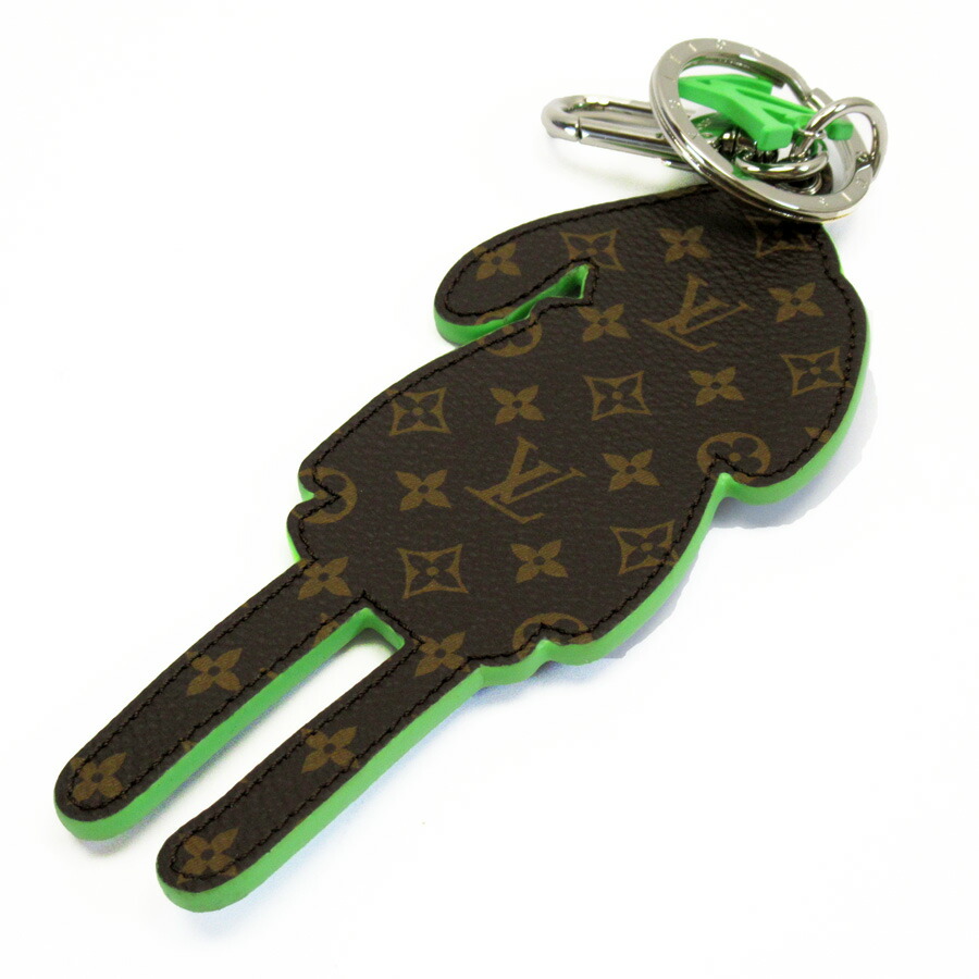 Louis Vuitton Friends Unisex Scarecrow Charm Padded Leather Monogram Canvas  Bag Charm / Keyholder MP2917